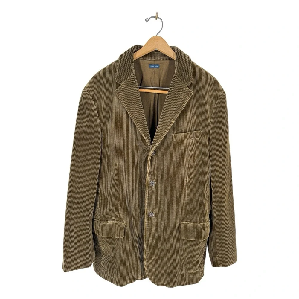 Polo Ralph Lauren Wide-wale Brown Corduroy Blazer Jacket Sport Coat Size L